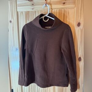 Dudley Stephens Brown Cowl Turtleneck Sweater